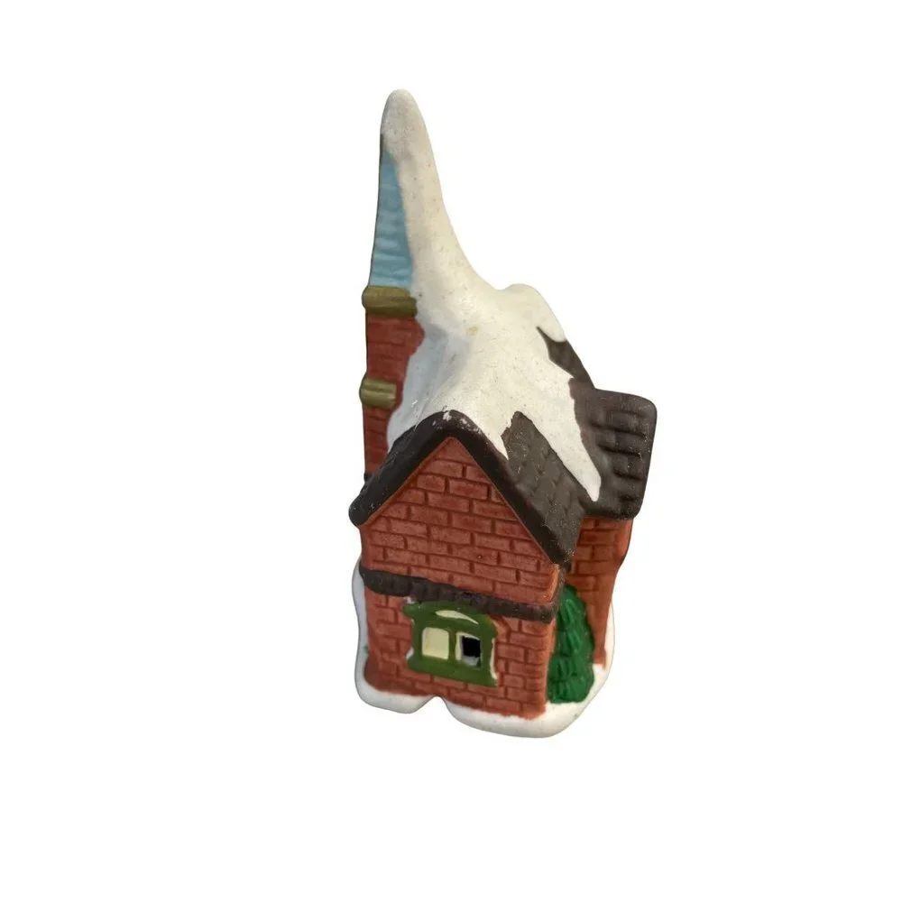 Miniature Christmas Holiday Village‎ Shop Ceramic Church Cathedral
